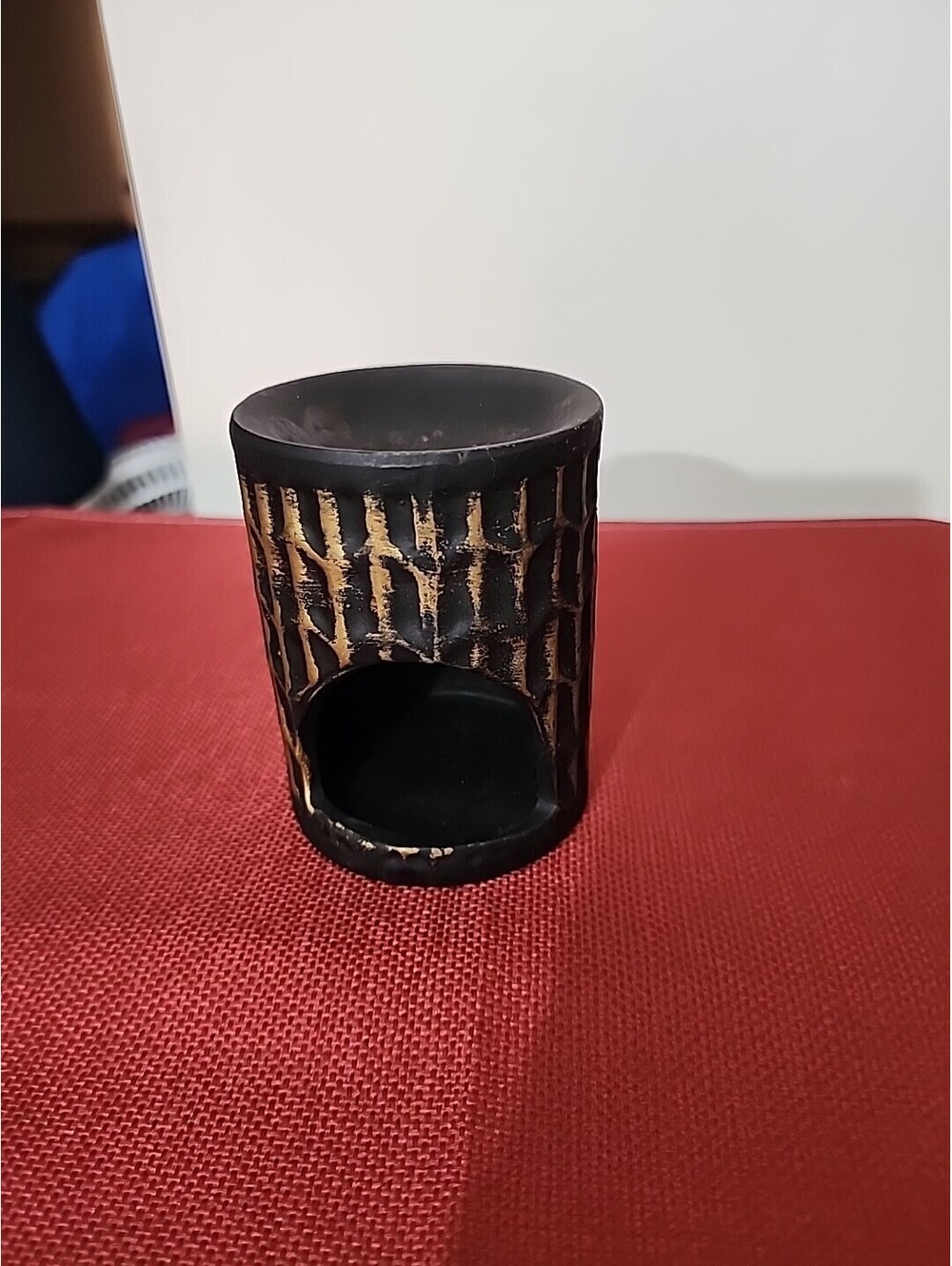 🛑Beautiful Hand Carved Soapstone Oil Diffuser / Tea Candle Holder